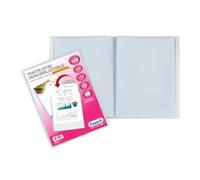 Reliure à anneaux Favorit avec enveloppes fixes et pochette frontale personnalisable - 140 feuilles transparentes - 22x30 cm A4