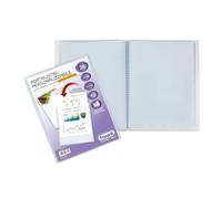 Reliure à anneaux Favorit avec enveloppes fixes et pochette frontale personnalisable - 20 feuilles transparentes - 22x30 cm A4