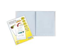 Reliure à anneaux Favorit avec enveloppes fixes et pochette frontale personnalisable - 40 feuilles transparentes - 22x30 cm A4