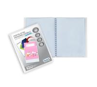 Favorit 400133188 Porte-documents avec pochettes fixes et poche frontale personnalisable pour 60 enveloppes A5 Transparent