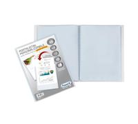Reliure à anneaux Favorit avec enveloppes fixes et pochette frontale personnalisable - 60 feuilles transparentes - 22x30 cm A4