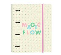 Reliure à anneaux Glow Lab Magic flow Beige (27 x 32 x 3.5 cm)