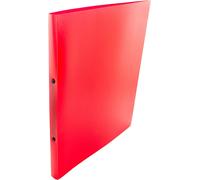 Reliure À Anneaux Rouge Opaque (Pp, Din A4, 2 Anneaux, Mécanisme En O De 16 Mm, Dos De 20 Mm), Rouge