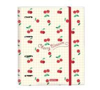 Reliure À Anneaux - Safta - Cherry - A4 - Beige - Polyester 300d - 4 Anneaux 35 Mm