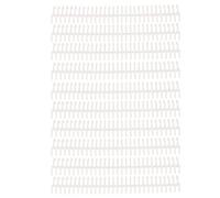 Reliure Dossier Spirale 10 Pièces 30 Trous, Anneaux de Liaison Plastique Transparent 22mm Diamètre Intérieur - Résistant à L’Usure, Durable, Pour Bureau et Étudiants (Transparente)