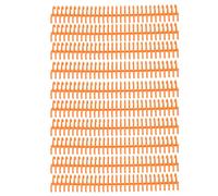Reliure Dossier Spirale 10 Pièces 30 Trous, Anneaux de Liaison Plastique Transparent 22mm Diamètre Intérieur - Résistant à L’Usure, Durable, Pour Bureau et Étudiants (Orange)