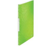 Reliure Protège-Documents - Leitz - A4 - 20 Pochettes - Capacité 40 Feuilles - Vert Wow