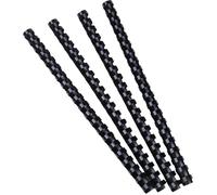 Reliures spirales plastique - EXACOMPTA - 76401E - 12 mm - Noir - Boîte de 25