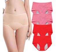 Relivira 2026 Soutien du plancher pelvien et sous-vêtements étanches, sous-vêtements de soutien du prolapsus soutient les sous-vêtements de plus de 60 ans, 4 pièces - S, XL