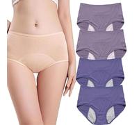 Relivira 2026 Soutien du plancher pelvien et sous-vêtements étanches, sous-vêtements de soutien du prolapsus soutient les sous-vêtements de plus de 60 ans, 4 pièces - K, XXS