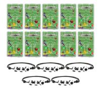 RELKLYU 10 Pièces De Football Et 5 Pièces Bracelets De Football, Cadeaux De Football, Cadeaux Créatifs, Jouets pour Enfants, Jouets Amusants.