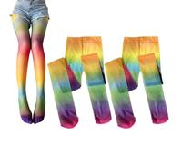 RELKLYU 2 Morceaux De Bas Colorés, Bas À La Mode Et Personnalisés, Accessoires De Vêtements, Bas De Fête, Bas Élastiques Et Doux.