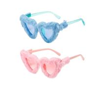 RELKLYU 2 Morceaux De Lunettes De Soleil Aiment, De Jolies Lunettes De Soleil, De Lunettes Créatives, De Lunettes De Fête, D'Accessoires Photo.