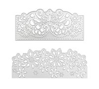 RELKLYU 2 Morceaux De Moule en Dentelle De Carte De Voeux, Outil De Fabrication De Cartes De Voeux, Film Métallique, Peuvent Être Utilisés pour Les Albums, Les Albums Photo Et Les Cartes De Vœux.