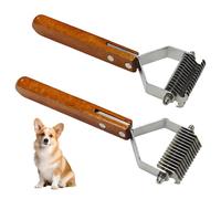 RELKLYU 2 Morceaux De Peigne D'Épilation pour Animaux De Compagnie, Accessoires De Toilettage pour Animaux De Compagnie, Outils De Soins Capillaires, Fournitures pour Animaux De Compagnie.