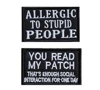 RELKLYU 2 Morceaux De Plaques en Tissu Brodées, Patchs en Tissu Créatifs Et Amusants, Décorations De Vêtements De Bricolage Et Plaques De Réparation De Vêtements.