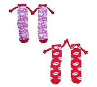 RELKLYU 2 Pairs Of Funny Socks, Couple Socks, Creative Design Socks, Fun Socks, Gift Socks.
