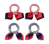 RELKLYU 2 Pièces Échouées Carrées, Écharpes Rétro, Écharpes pour Femmes, Foulards Multifonction, Accessoires De Vêtements.