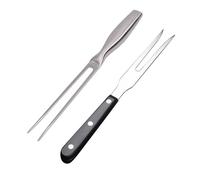 RELKLYU 2 Pièces Forks De Barbecue en Acier Inoxydable, Outils De Pique-Nique en Plein Air, Accessoires De Cuisine, Fourchettes, Outils De Cuisine.