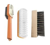 RELKLYU 3 Pièces Brosse À Chaussures, Pinceau De Nettoyage Multifonction, Outil De Soins Aux Chaussures, Outil D'Élimination Des Taches.