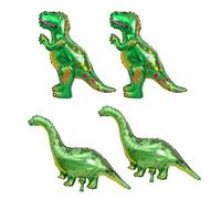 RELKLYU 4 Pièces De Ballons De Dinosaures De Dessin Animé, Décoration sur Le Thème des Animaux, Ballons en Papier D'Aluminium, Fournitures De Décoration De Fête d'anniversaire, Girafe.