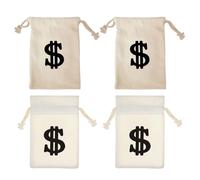 RELKLYU 4 Pièces Pochests Prochess, Sacs De Rangement De Grande Capacité, Sacs en Tissu De Signes en Dollars, Accessoires De Performance De Scène.