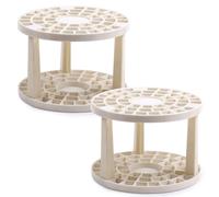 RELKLYU Rack De Rangement De Pinceau en 2 Pièces, Porte-Stylo Détachable, Porte-Stylo Portable, Porte-Stylo en Plastique, Accessoires De Peinture.