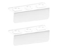 RELKLYU Rack De Rangement Mural en 2 Pièces, Grille De Rangement De Salle De Bain, Grille De Rangement en Plastique, Grille De Rangement Multifonction.