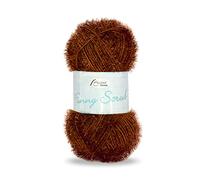 Rellana Funny Scrub Superbe fil pour crocheter ou tricoter, éponges amusantes au crochet (06 - marron)