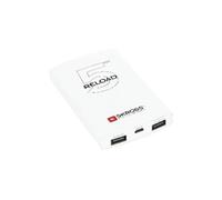 SKROSS RELOAD 5 - Banque d'alimentation - 5000 mAh - 2.1 A - 2 connecteurs de sortie (USB) - blanc Blanc G