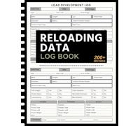 Reloading Data Log Book: Ammo Reloading Record Book for Rifle & Pistol | Detailed Handloading Data Tracker for Cases, Primers, Powder Charges & Bullet Performance
