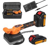 Relogic Niveleur de carrelage vibrant, outil sans fil 21 V avec 5 vitesses réglables et indicateurs LED (orange)