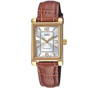 Reloj Casio Pour Femme Boîtier Doré Bracelet Cuir Marron LTP-1234PGL-7AE