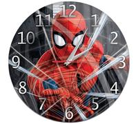 RELOJ DE PARED BRILLO SPIDERMAN MARVEL NEGRO