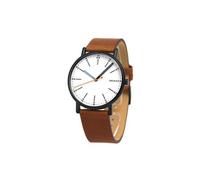 Skagen Montre pour homme Signatur SKW6374 – 40 mm acier inox Midnight, 3 aiguilles, bracelet cuir