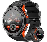 Reloj Inteligente Hombre, Smartwatch Hombre Amoled Con Llamadas Bluetooth, 5Atm Impermeable, 100+ Modos Deporte Pulsómetro Presión Arterial Monito De Sueño, Android Ios
