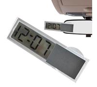 Reloj LCD Para Coche - Reloj Y Temperatura Coche | Pequeño Reloj Electrónico Con Reloj Electrónico Con Reloj De Tablero Con Pantalla LCD Precisa Para Vehículo Para Camión, Motocic