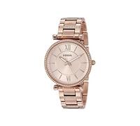FOSSIL Montre à affichage analogique 'Carlie' or rose / blanc, Taille One Size