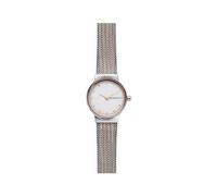 Skagen Montre pour femmes Freja Lille, mouvement à deux aiguilles, boîtier en acier inoxydable argenté de 26 mm avec bracelet en maille d'acier inoxydable, SKW2699