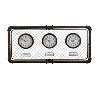 RELOJ PARED HIERRO PP 93X5X42 3 RELOJE ENVEJECIDO