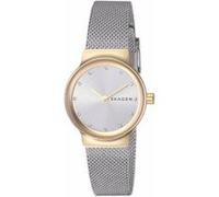 Skagen Montre pour femmes Freja Lille, mouvement à deux aiguilles, boîtier en acier inoxydable doré de 26 mm avec bracelet en maille d'acier inoxydable, SKW2666