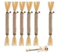 RELONGGI Lot de 10 bâtonnets d'herbe à chat - Jouet de soins dentaires pour chat - Bâtonnets d'herbe à chat Matatabi pour jouer, mordre, mâcher et mâcher