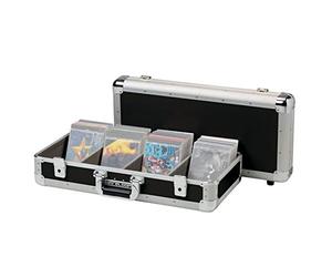 Reloop 100 CD Case - Boîtier professionnel pour CD, construction robuste, quadruple division, 2 boutons pression verrouillables, noir