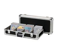 Reloop 100 CD Case - Boîtier professionnel pour CD, construction robuste, quadruple division, 2 boutons pression verrouillables, noir