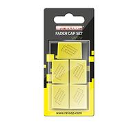 Reloop Fader Cap Set yellow - 5 Fader Caps, revêtement en caoutchouc pour une bonne prise en main, Compatible avec la plupart des mixeurs et contrôleurs de DJ, jaune
