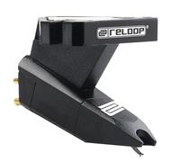 Reloop Om Black - idéal pour Le Scratch, système à Montage sous Le Porte-Cellule, Pointe sphérique, Excellente qualité sonore