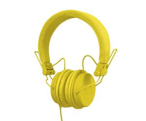 Reloop RHP-6 yellow - casque DJ et lifestyle ultra compact avec basses profondes, médiums accordés et aigus transparents, construction fermée, jaune