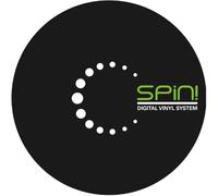 Reloop Slipmat Spin! - Tapis de glissement assorti pour la rotation, noir, logo