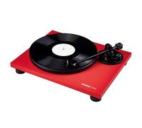 Reloop Turn 2 red - Platine HiFi analogique à entraînement par courroie (33/45 tr/min) avec bras de lecture droit, système de lecture Ortofon OM10, rouge