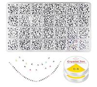 Relota 1400Pcs Perles pour Bracelet 7 X 4 mm, A-Z Blanc Perles Lettres Alphabet et Colorée Coeur Beads avec 2 Fil Elastique, pour Fabrication de Bijoux, Bracelets, Colliers, Enfants DIY Artisanats